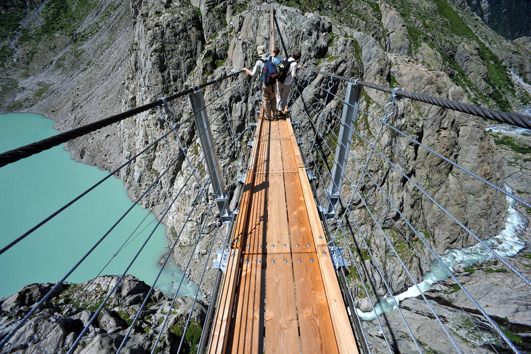 Hängebrücke Trift