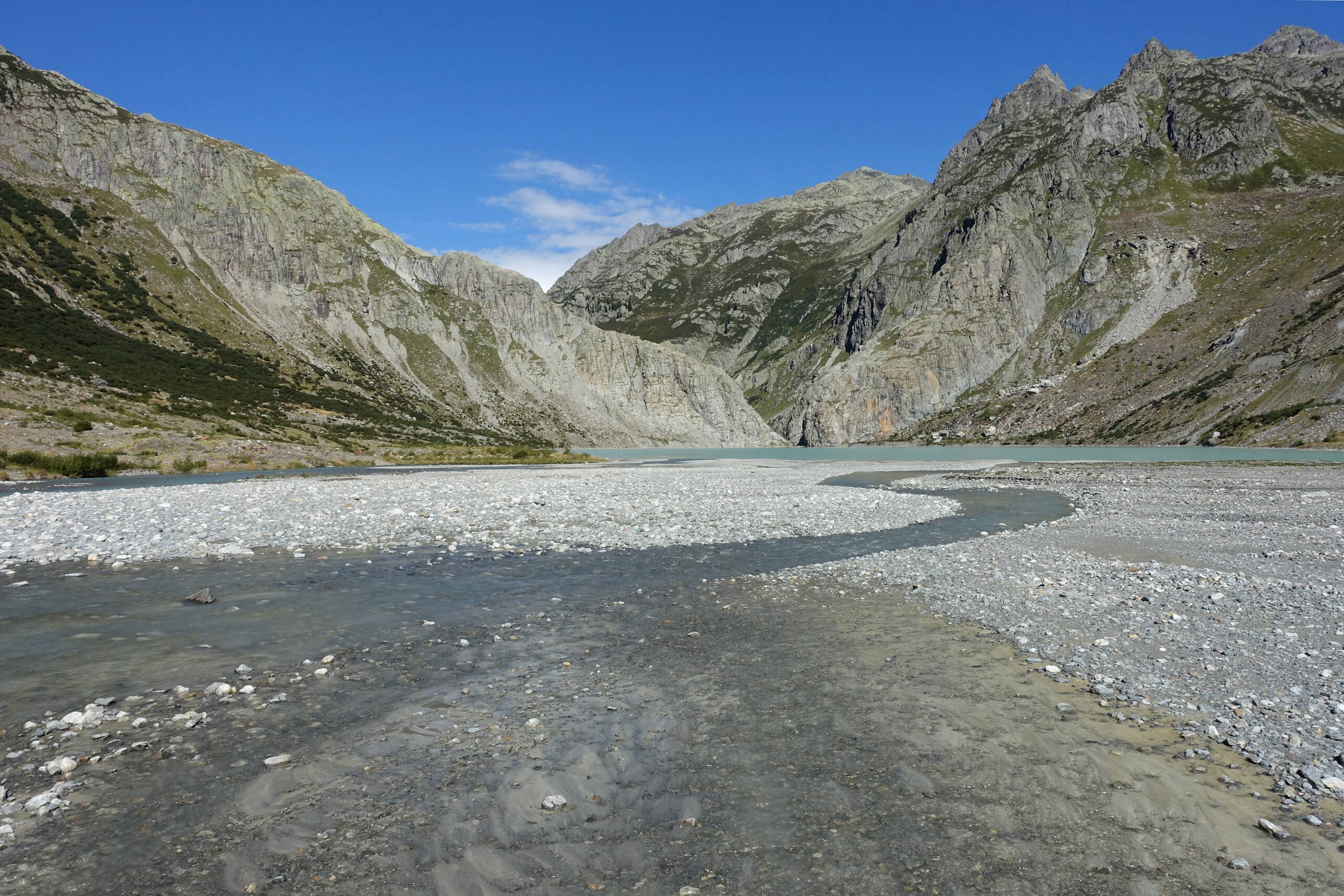 In der Schwemmebene auf dem Delta am Südufer des Triftsees